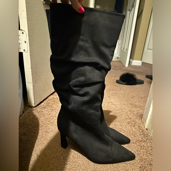 JustFab Robin Slouch Stiletto Boot Black Size 9.5 NEVER WORN - Picture 6 of 6